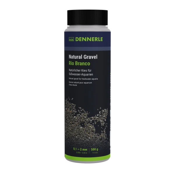 Dennerle Naturkies Rio Branco 0,1-2mm schwarz 500g