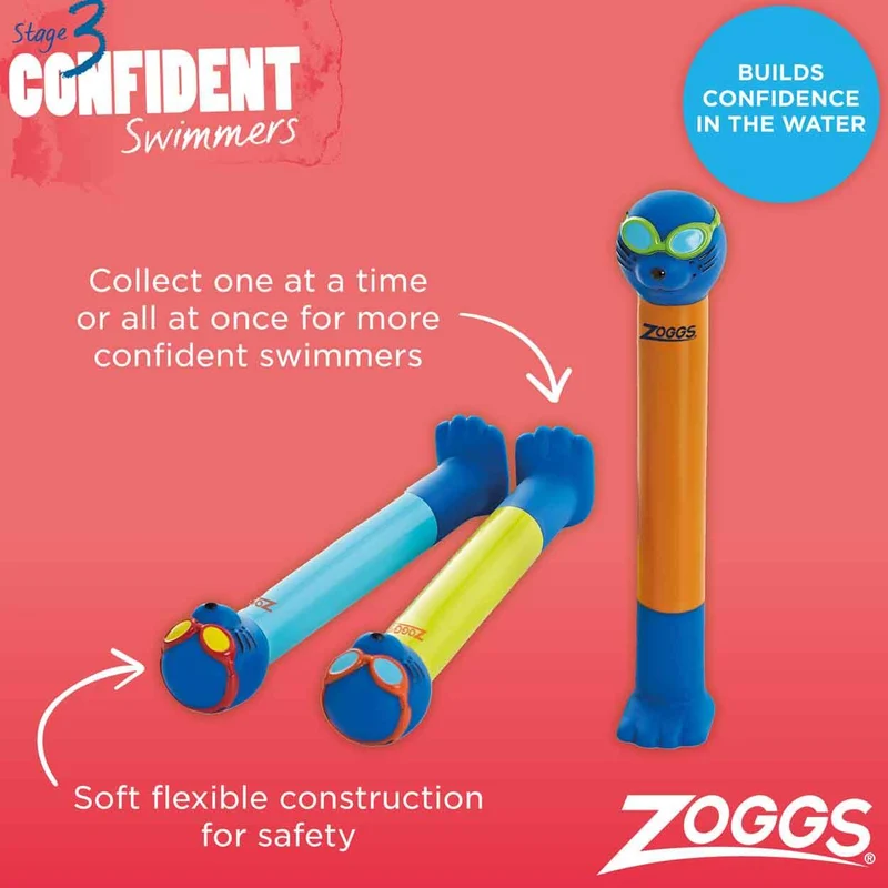 Zoggs Dive Stick 3pcs Pack