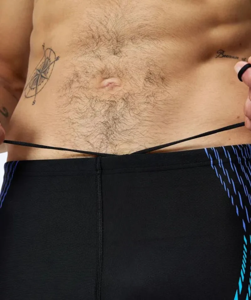 Speedo Aquashorts für Herren - Duo Logo Print - Schwarz/Dunkelblau