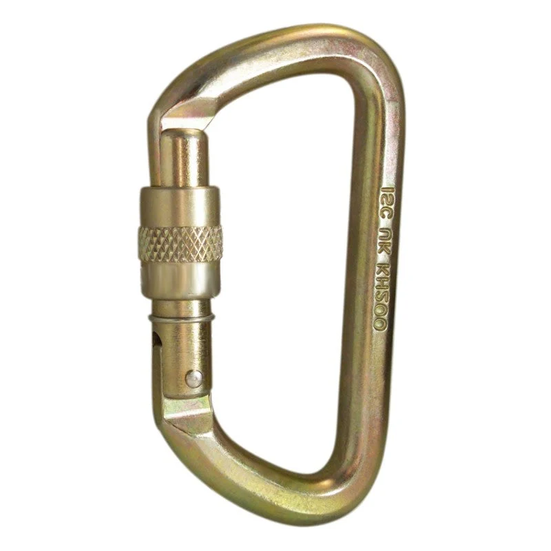ISC KL200 Offset D Screw Stahl-Karabiner