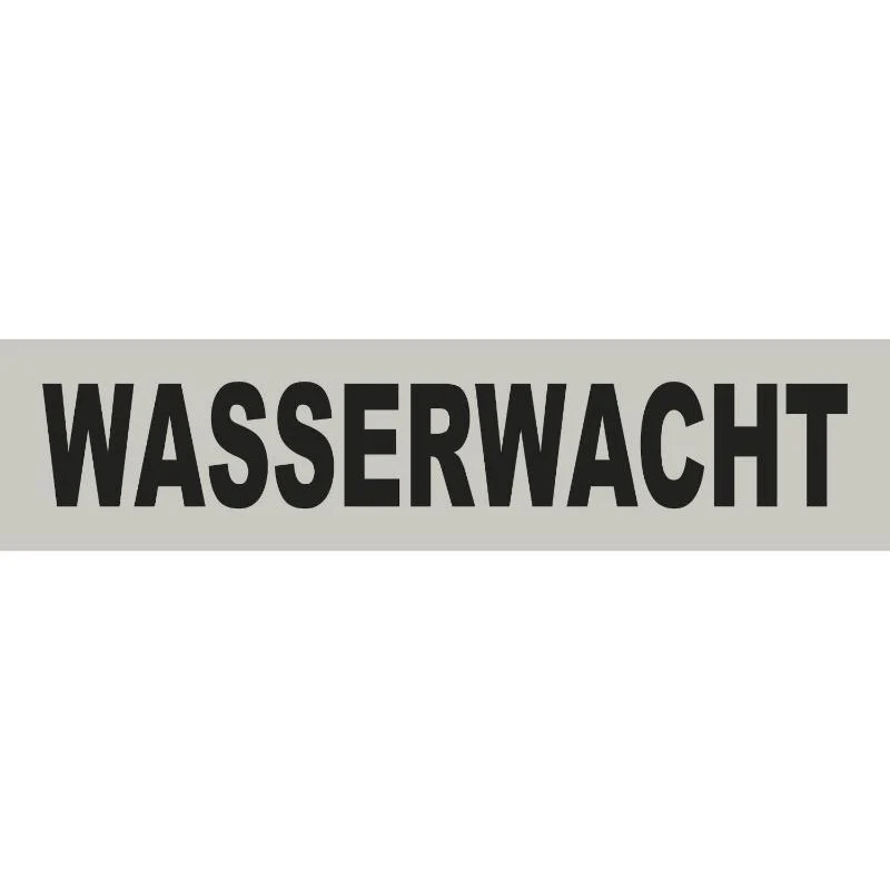 Westenbeschriftung für Secumar Weste Swift silber-schwarz