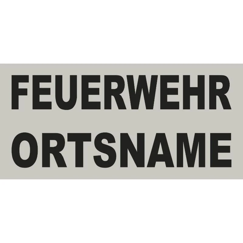Westenbeschriftung für Secumar Weste Swift silber-schwarz