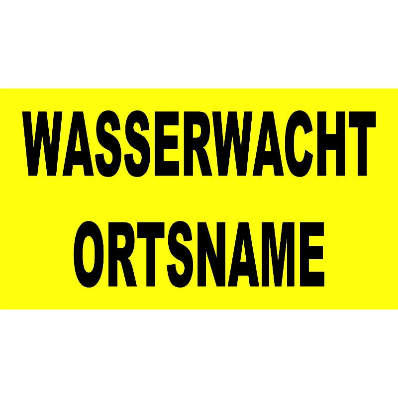 Westenbeschriftung für Secumar Weste Swift gelb-schwarz