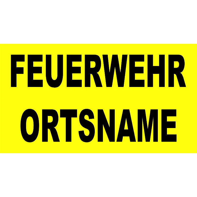 Westenbeschriftung für Secumar Weste Swift gelb-schwarz
