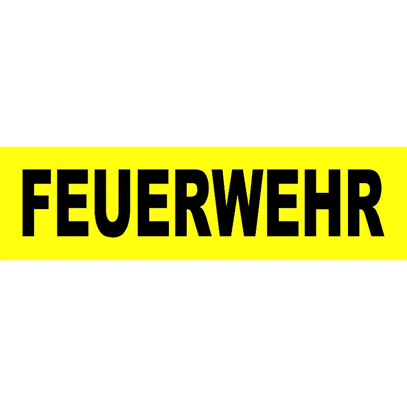 Westenbeschriftung für Secumar Weste Swift gelb-schwarz