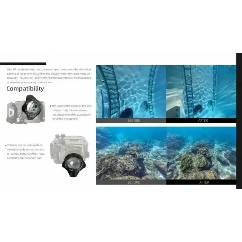 DiveVolk Underwater Wide Angle Conversion Lens