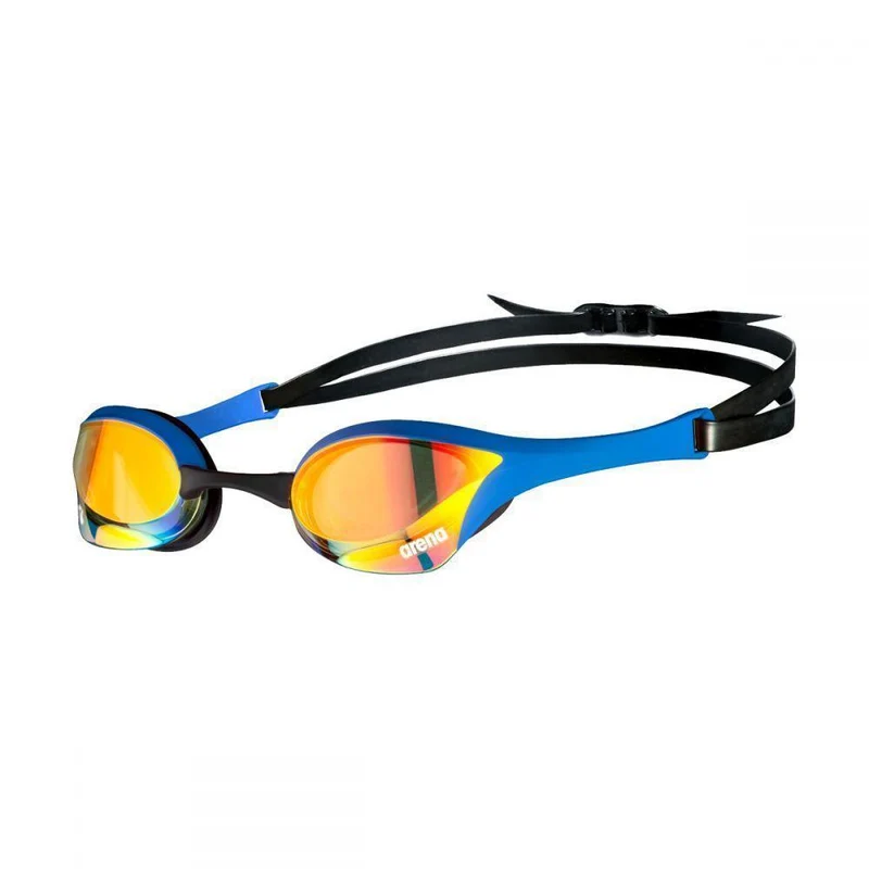 Arena Cobra Ultra Swipe Mirror Goggles - Blue/Yellow/Copper