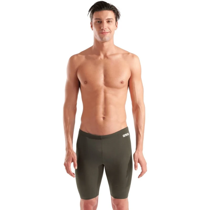 Arena Mens Team Swim Solid Jammer - Dark Sage/White