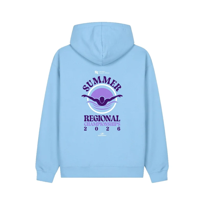 Swim England South West Summer Regional Championships 2026 Hoodie - Powder Blue