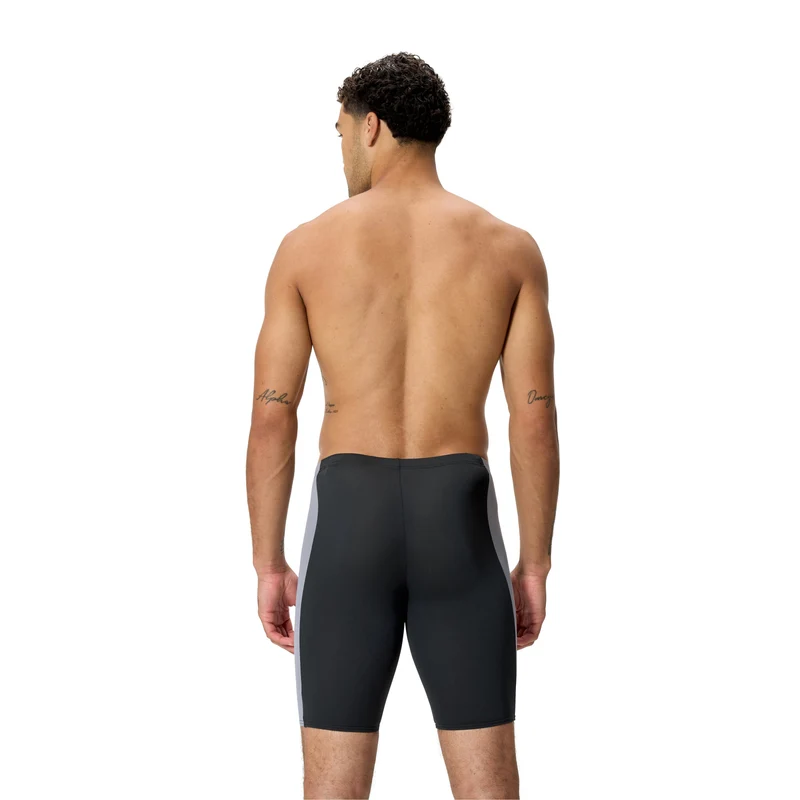 Speedo Solid Splice Men's Jammer - Black/Grey