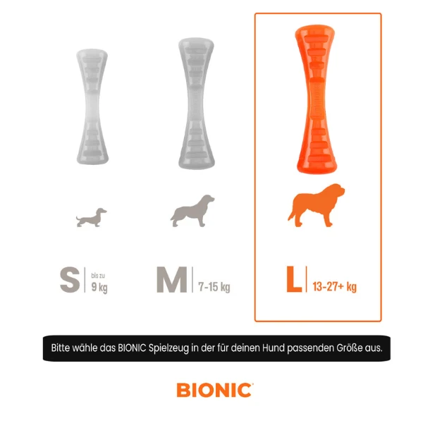 BIONIC Urban Stick L Hunde-Kauspielzeug mit 2 Leckerli-Fächern