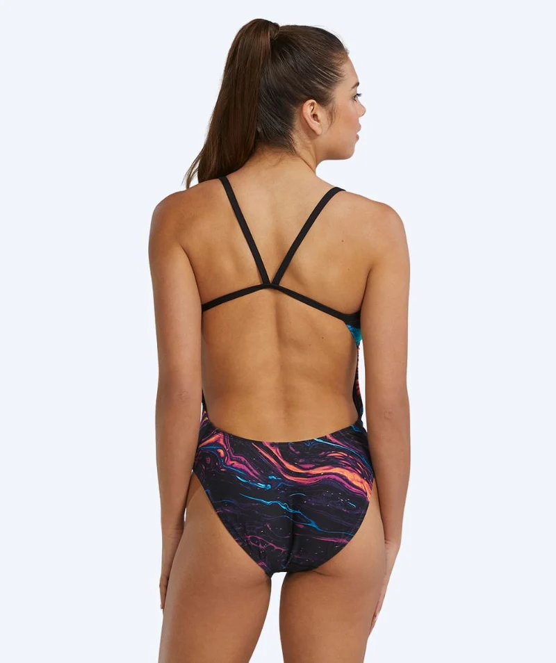 TYR Badeanzug für Damen - Durafast Elite Cutoutfit - Schwarz/Mehrfarbig