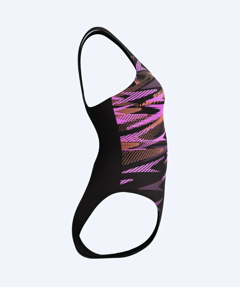 Speedo Badeanzug für Damen - Hyperboom Placement Muscleback - Schwarz/Rosa