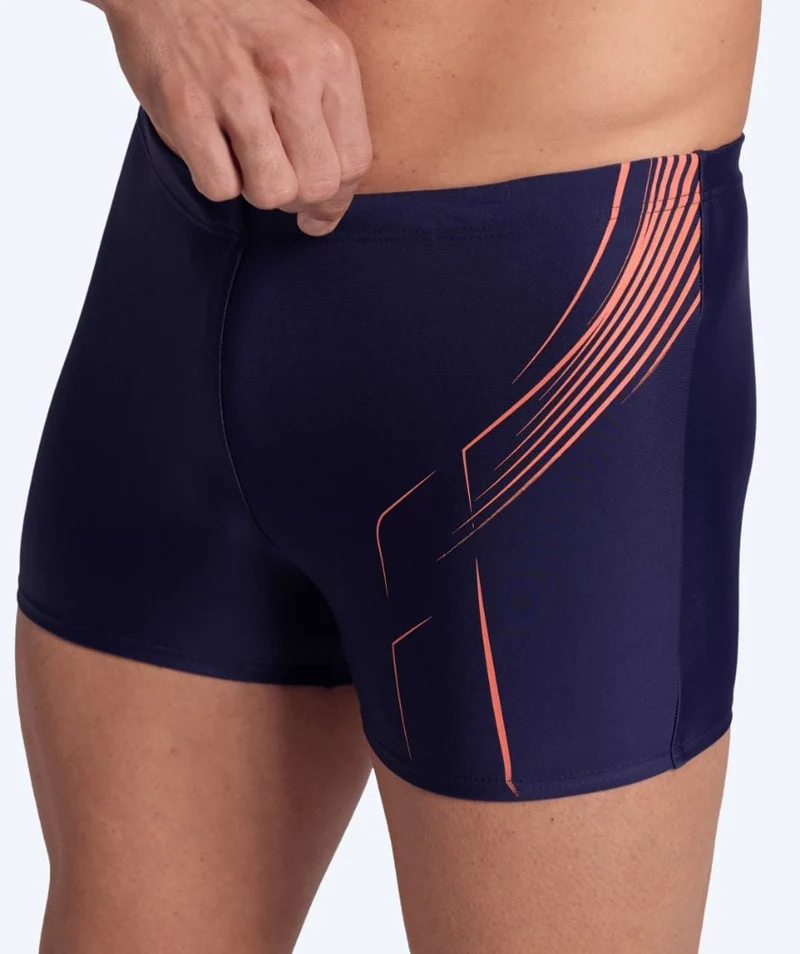 Arena Trunks für Herren - Dive - Dunkelblau/Orange