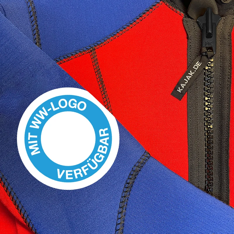 Langer Rescue Basic Neoprenanzug Damen - rot/blau