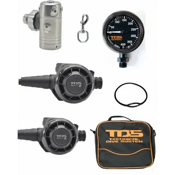 TDS Atemregler Einzelflaschen-Set Gull Z Black