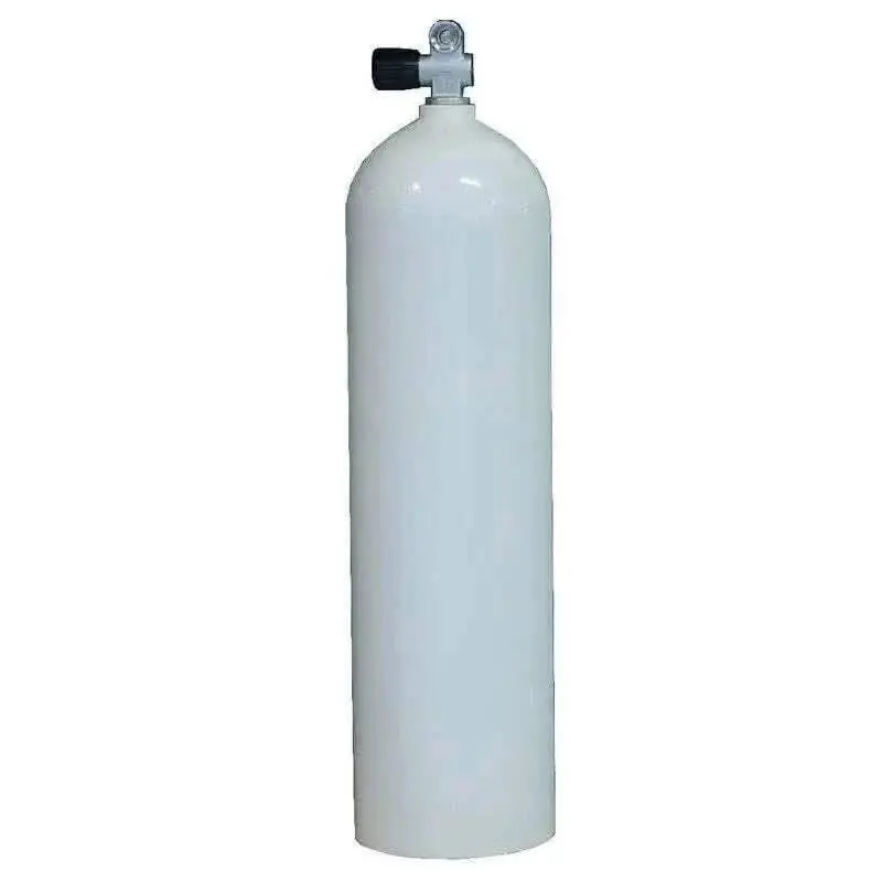 MES 11,1 L Aluflasche weiß 207 bar mit Ventil 12144 inkl. TÜV