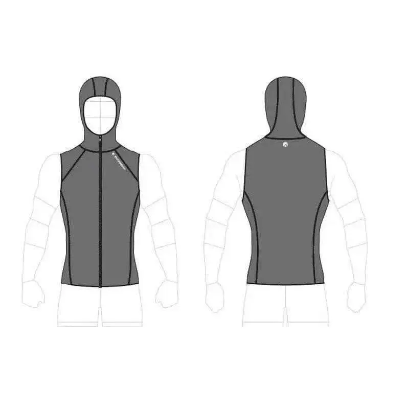 Sharkskin T2 CHILLPROOF VEST WITH HOOD FULL ZIP MENS