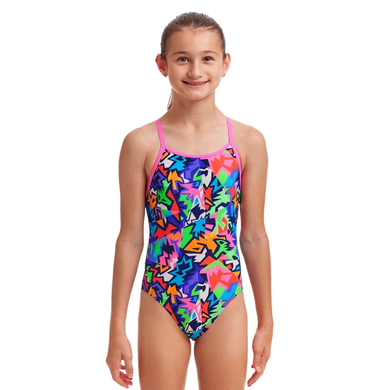 Funkita Sharp Edges Diamond Back Girls Swimsuit
