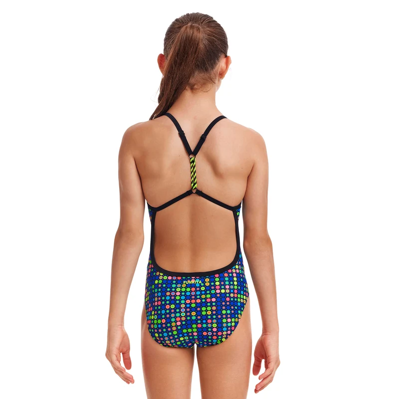 Funkita Dial A Dot Twisted Girls Swimsuit