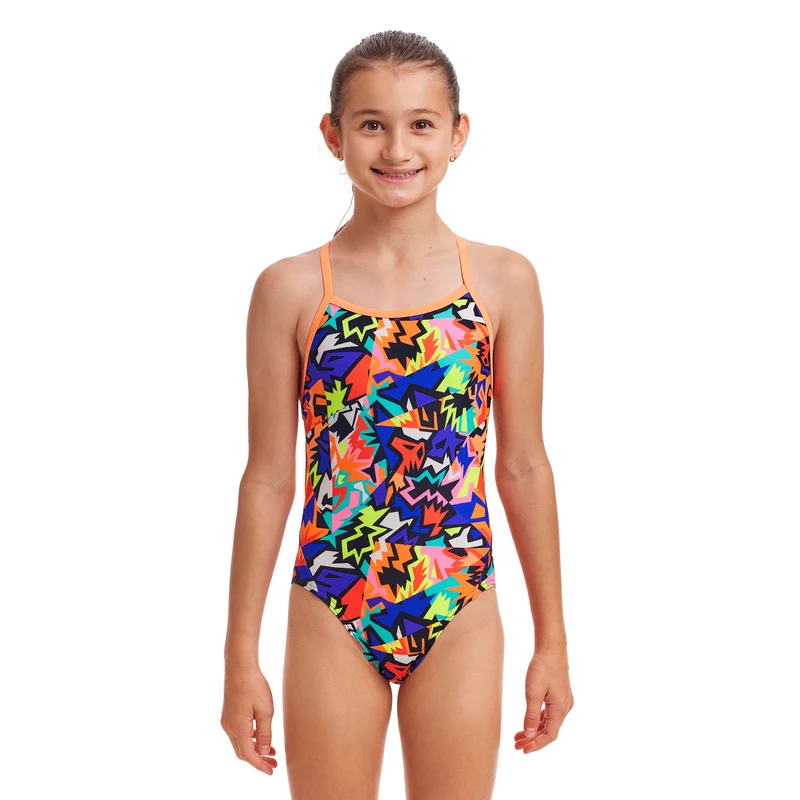 Funkita Saw Tooth Twisted Girls Swimsuit