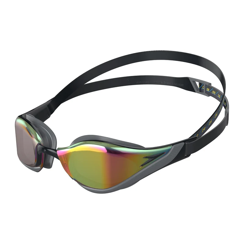 Speedo Fastskin Pure Focus Mirror Goggle - Black/Grey/Ruby