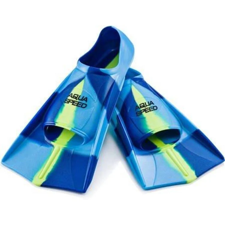 Aqua Speed Training Fins - Blue/Yellow