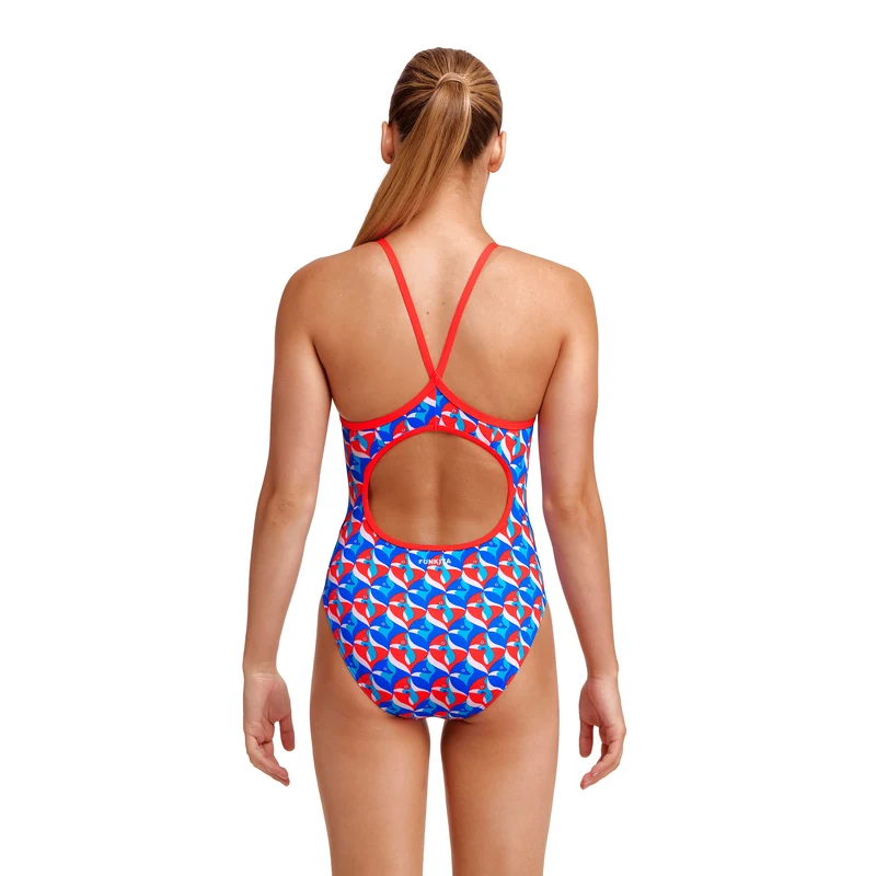 Funkita Out Foxed Girl's Diamond Back One Piece Swimsuit