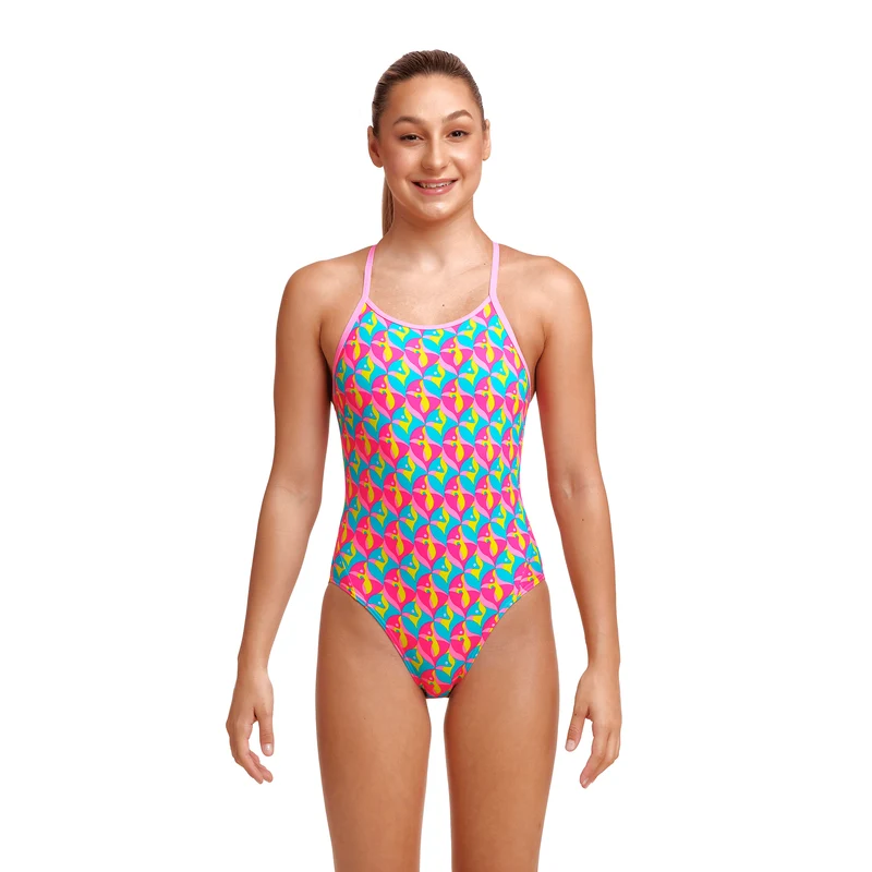 Funkita Foxy Friends Girl's Diamond Back One Piece Swimsuit