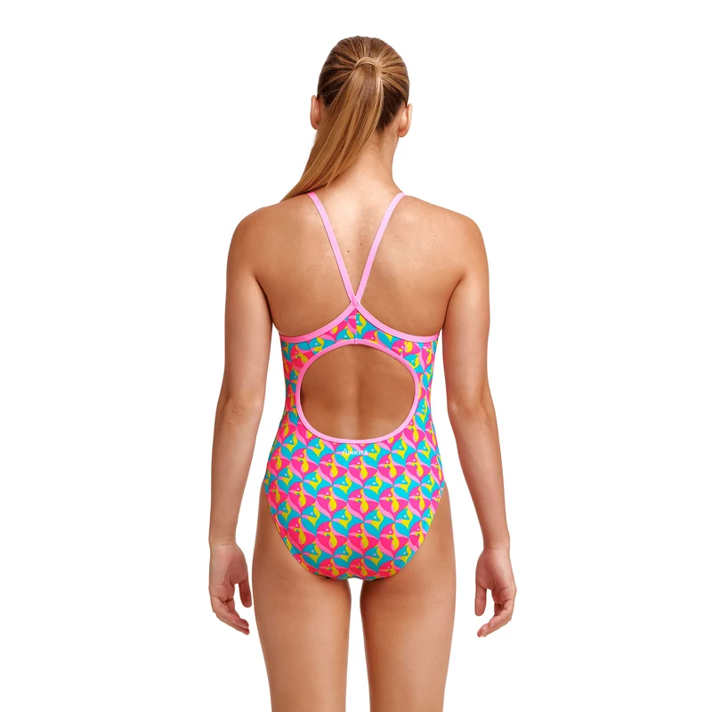 Funkita Foxy Friends Girl's Diamond Back One Piece Swimsuit