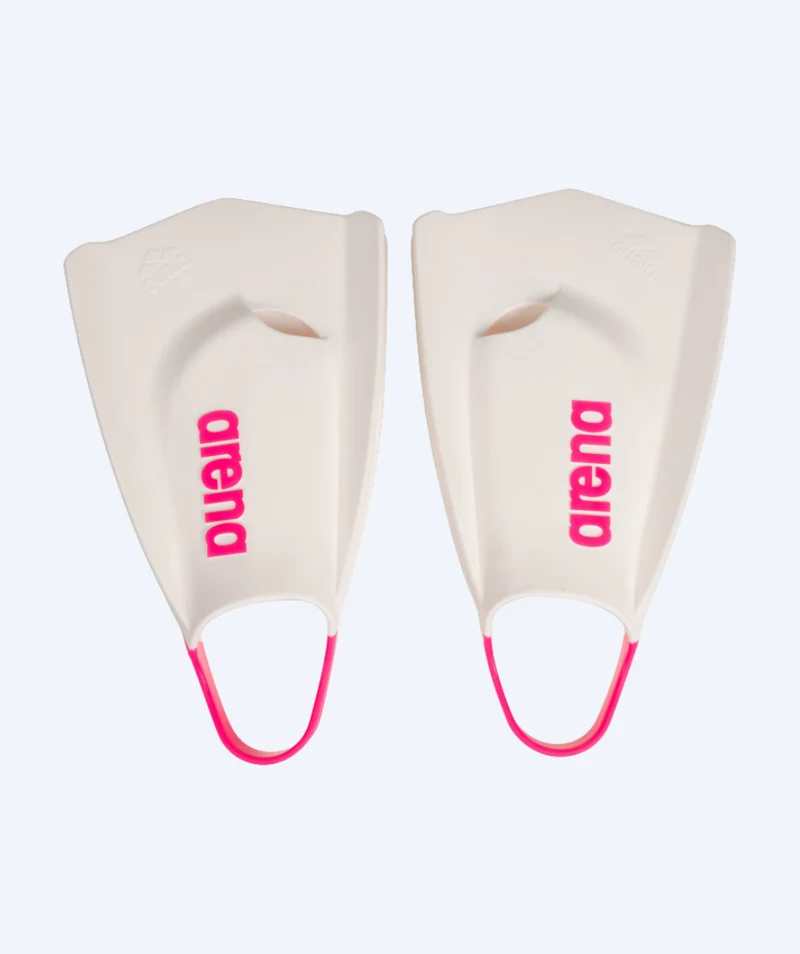 Arena Schwimmflossen - Powerfin Pro || - Weiß/Rosa (Limited 2026)