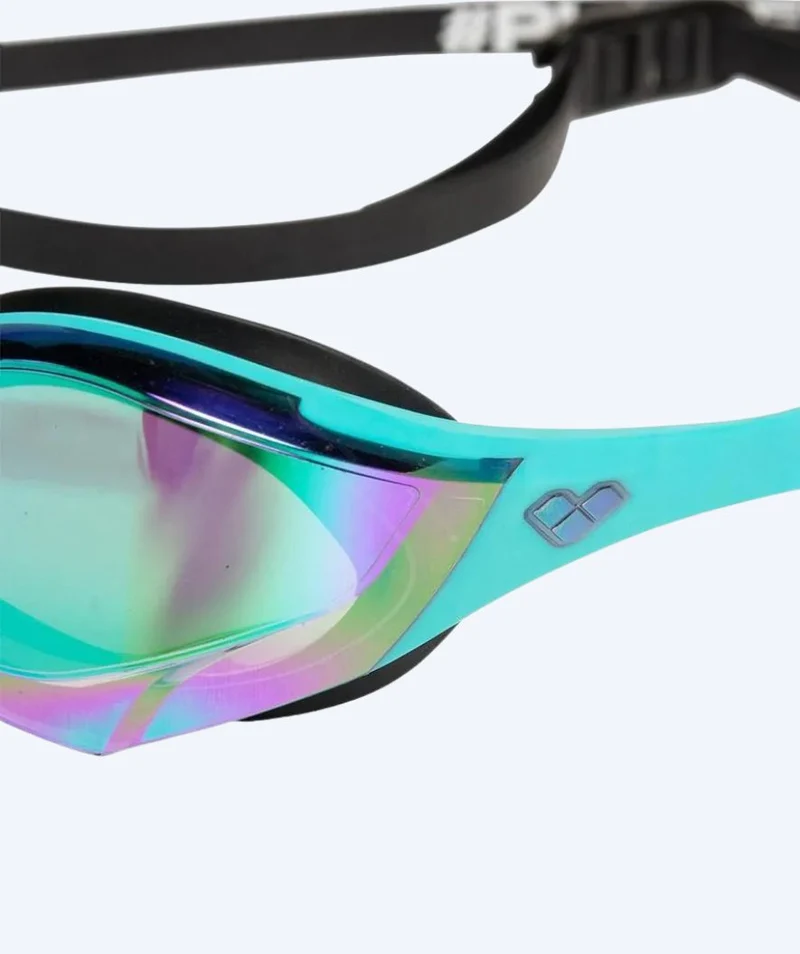 Arena Elite Schwimmbrillen - Cobra Edge SWIPE Mirror - Schwarz/Türkis