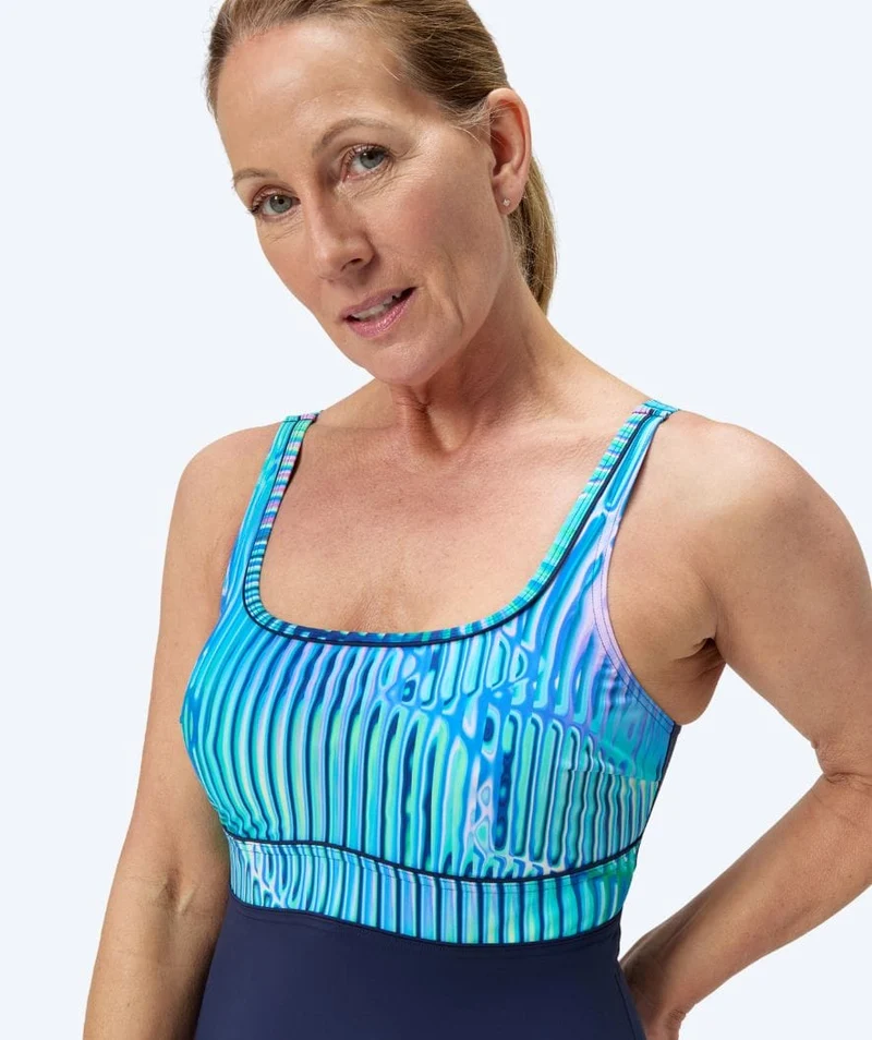 Speedo Badeanzug für Damen - Shaping ContourEclipse - Dunkelblau/Türkis