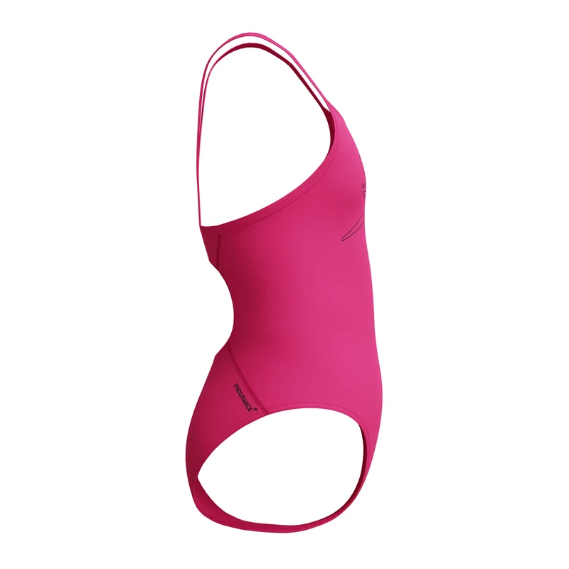 Speedo Girls Endurance+ Logo Thinstrap Swimsuit - Pink