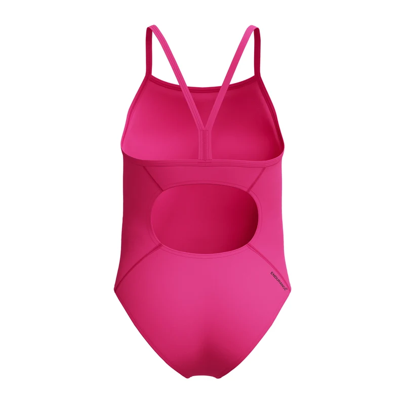 Speedo Girls Endurance+ Logo Thinstrap Swimsuit - Pink