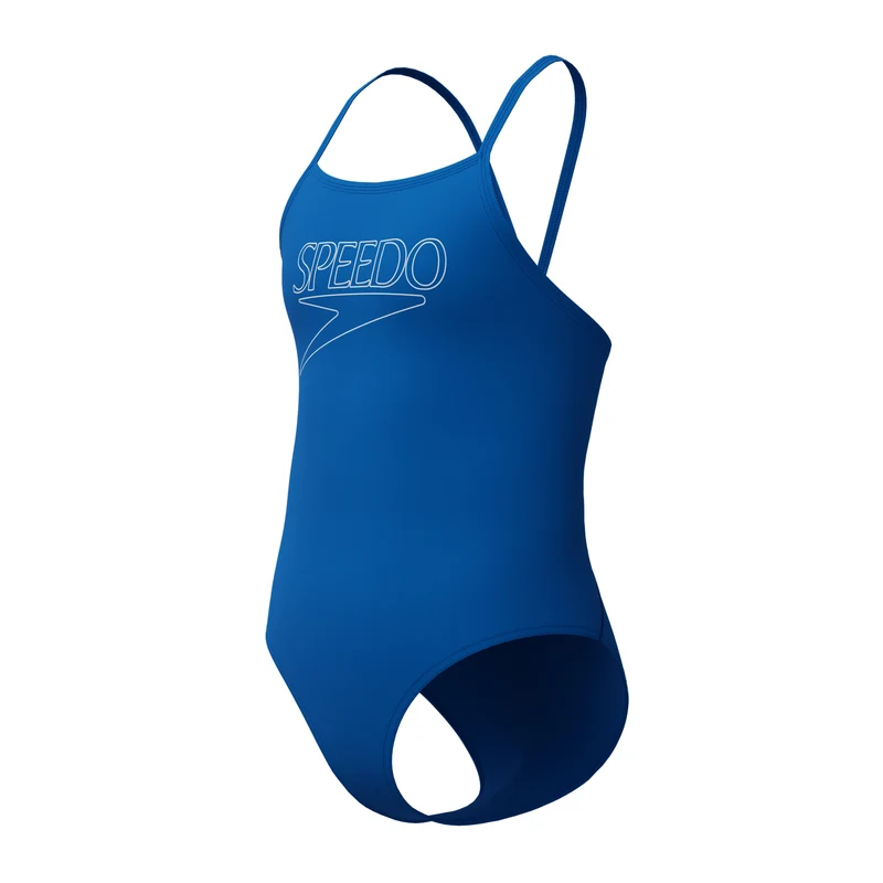 Speedo Girls Endurance+ Logo Thinstrap Swimsuit - Royal