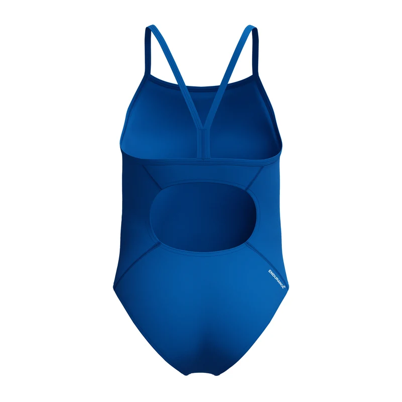 Speedo Girls Endurance+ Logo Thinstrap Swimsuit - Royal