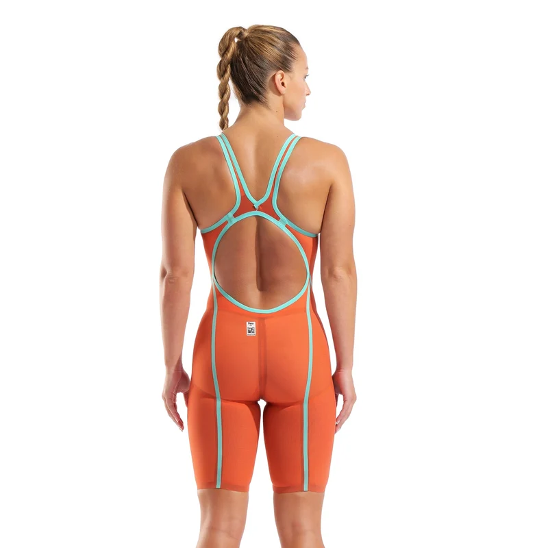 Arena Powerskin Carbon Glide Limited Edition Openback Kneesuit - Sunset Coral