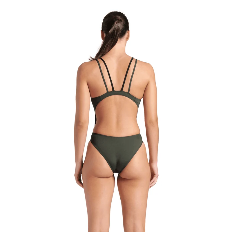 Arena Women's Team Swimsuit Tech Back Multi - Dark Sage