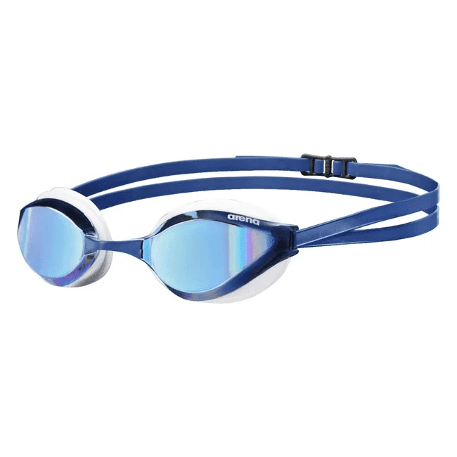 Arena Python Mirror Goggles - Blue Mirror/White