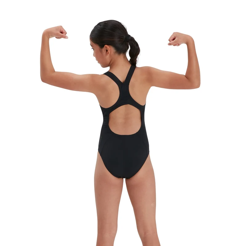 Speedo Girls Eco Endurance+ Medalist Swimsuit - Black