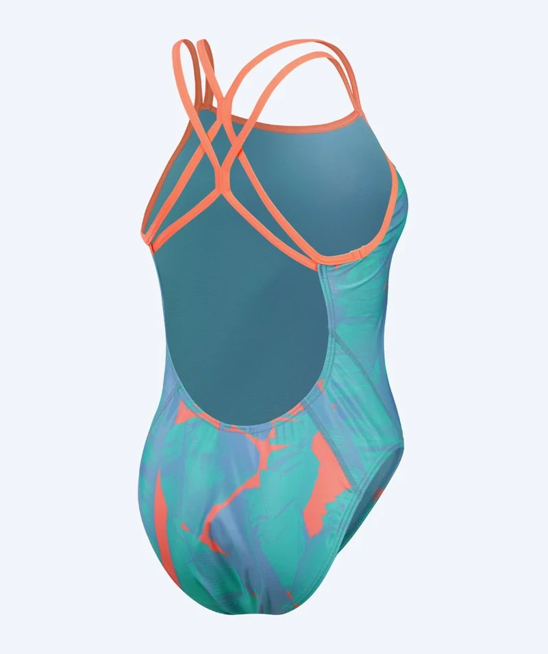 Speedo Badeanzug für Damen - Allover Digital Starback - Blau/Orange