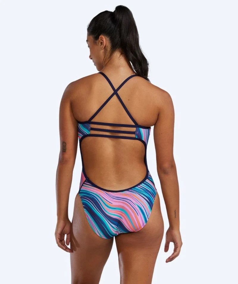 TYR Badeanzug für Damen - Riptidal Trinityfit - Rosa/Blau