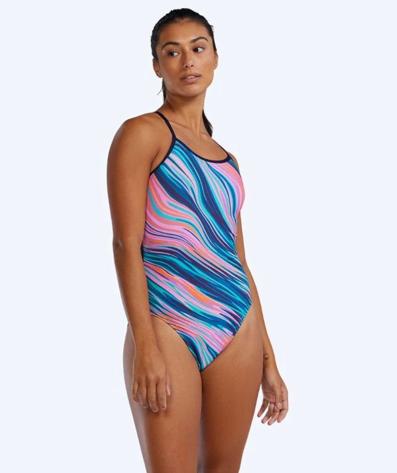 TYR Badeanzug für Damen - Riptidal Trinityfit - Rosa/Blau