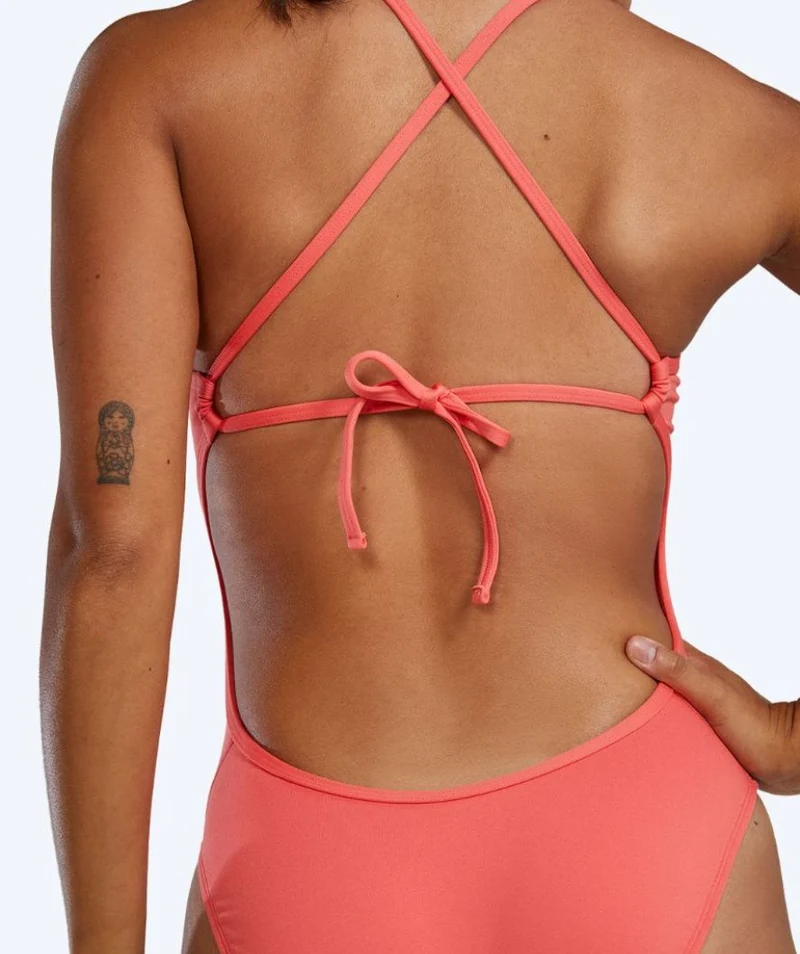 TYR Badeanzug für Damen - Durafast Elite Solid Tieback - Hellrosa