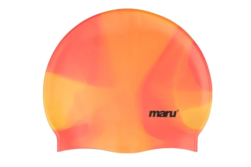 Maru Swimming Cap - Orange/Multi