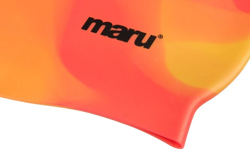 Maru Swimming Cap - Orange/Multi