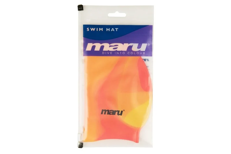 Maru Swimming Cap - Orange/Multi