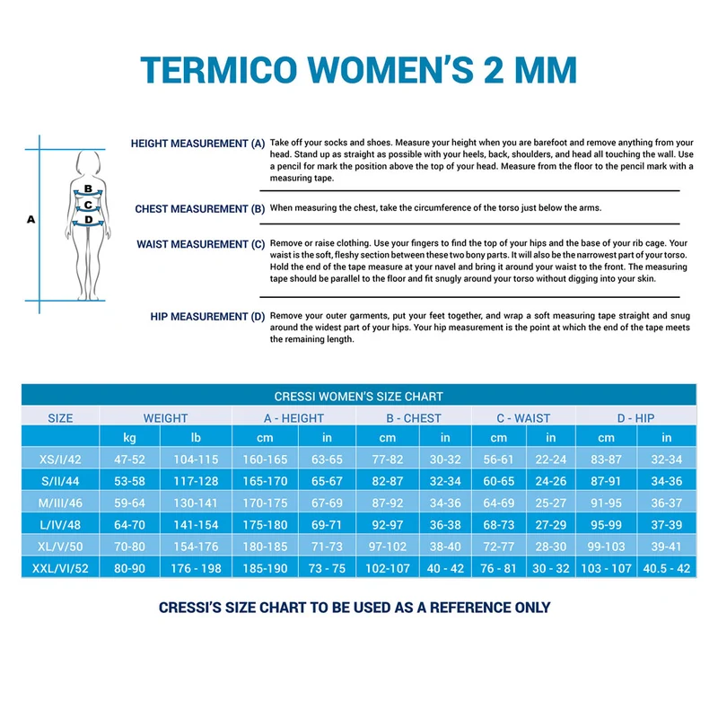 Cressi Termico Shorty Neoprenbadeanzug Damen