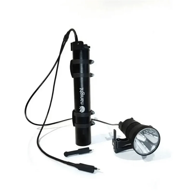 nanight G2 192Wh Tank E/O mit CAVE 3 Kopf Tauchlampe Tanklampe